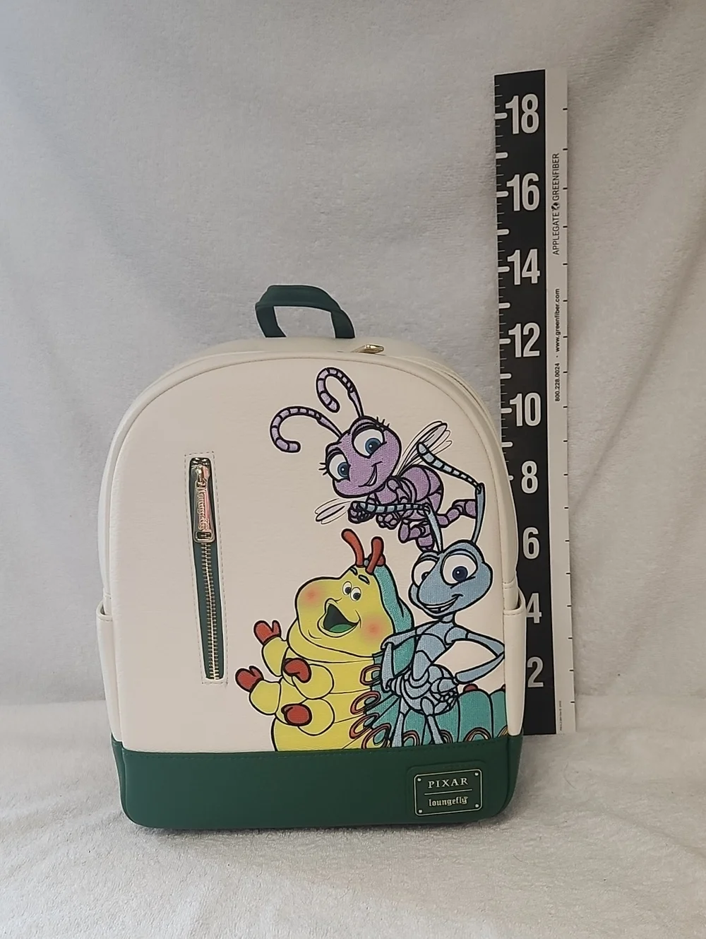 Loungefly Disney Cream & Green A Bug's Life Character Mini Backpack